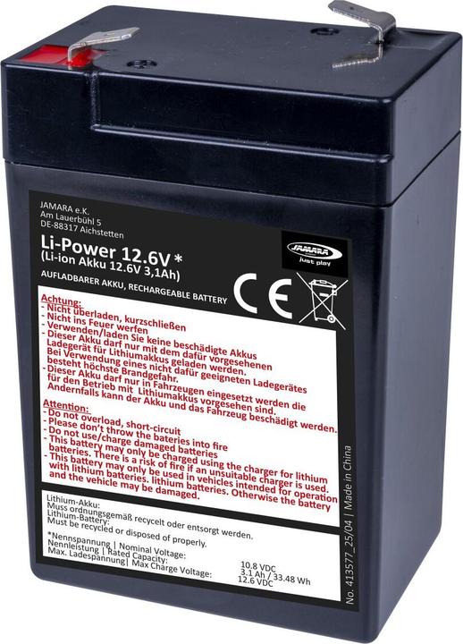 Schwarz Kitchen Akku Ride-on Li-Power 12.6 Li-Ion 10.8V 3.1Ah 33,48Wh (10.80 V)