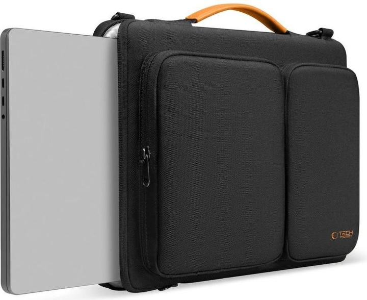 Actual product image Tech-Protect Defender Tasche für 15-16 Laptops, Schwarz und Orange (16")