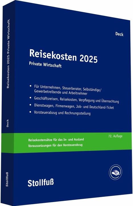 Actual product image Reisekosten 2025 (German, Wolfgang Deck, 2025)