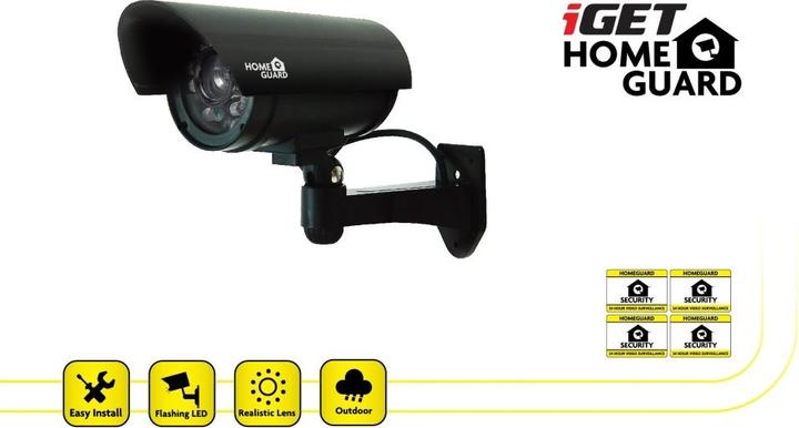 Actual product image iGet HGDOA5666 dummy security camera Black Bullet