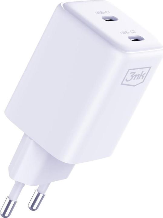 Produktbild 3MK Ładowarka sieciowa Hyper Charger PD 45W GaN QC4+ PPS 2C Super-Fast Charge 2.0 biały (45 W)