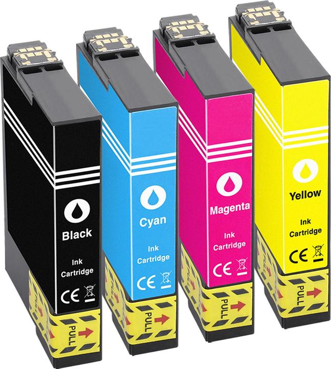 Actual product image Plutoos Epson T0611-T0614 Multipack 4er-Set – kompatibel mit Stylus D88, DX4800, CX3800 (C, FC, M, Y)