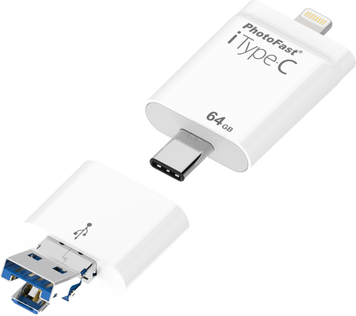 Actual product image PhotoFast iType-C (64 GB, USB-C, Micro USB, Lightning, USB 3.1)