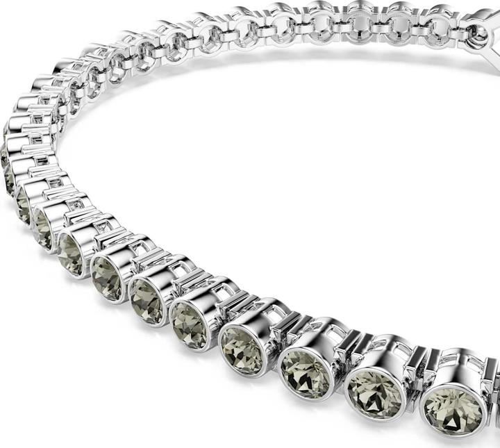Actual product image Swarovski Imber Emily Tennis Armband Rundschliff Schwarz Rhodiniert (18.50 cm, Swarovski Metal)