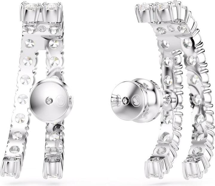 Actual product image Swarovski Matrix Ohrspangen Rundschliff Weiss (Swarovski Metal)
