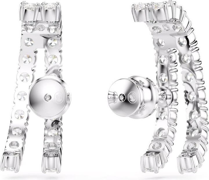 Produktbild Swarovski Matrix Ohrspangen Rundschliff Weiss (Swarovski Metall)