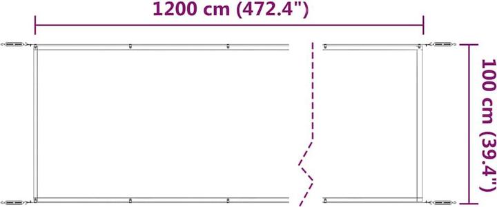 Immagine prodotto vidaXL Senkrechtmarkise (1 m)