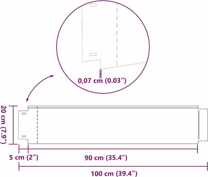 Actual product image vidaXL Gartenzaun