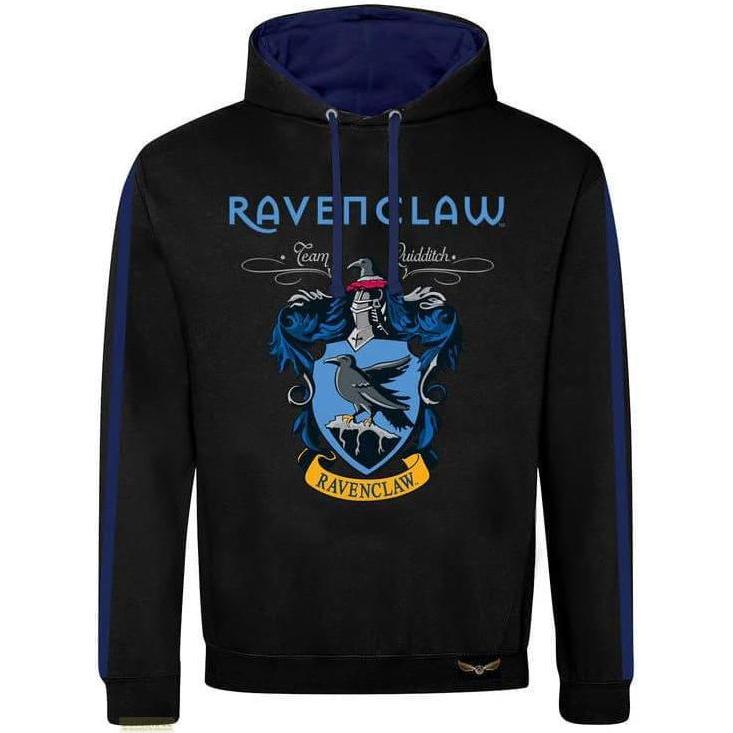 Harry Potter, Uomini, Felpa + Maglione, - Proprietà di Ravenclaw (Pullover a contrasto SuperHeroes Inc.), Multicolore, (S)