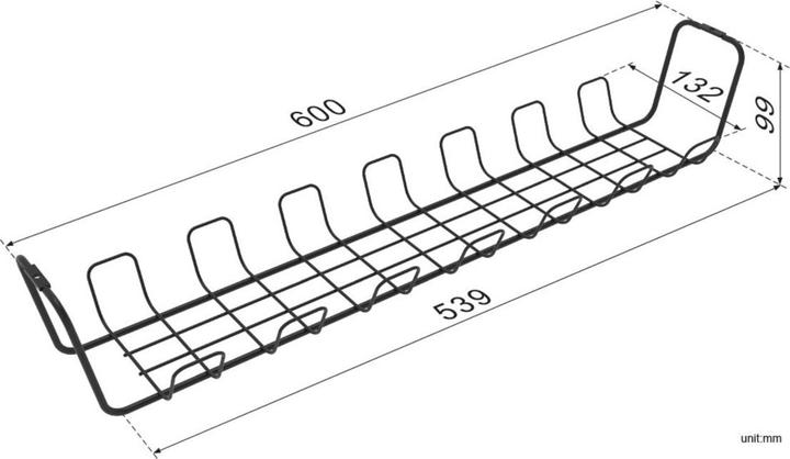 Image du produit Roline Système de routage des câbles (Conduit, 60 cm)