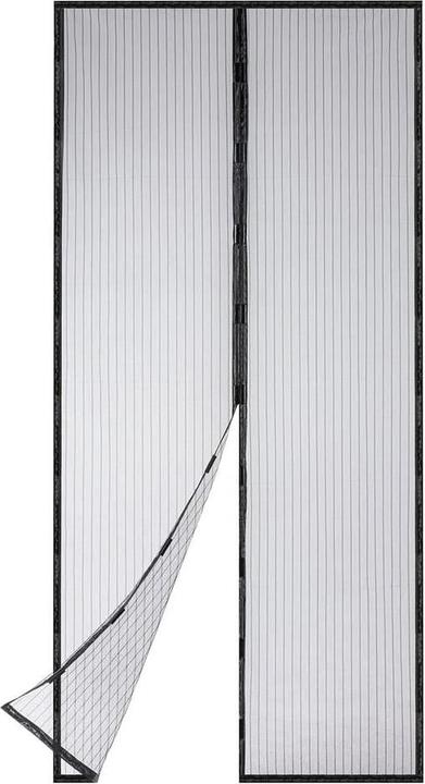 Easymaxx Moskitonetz 100 x 210 cm Magic Klick, Schwarz