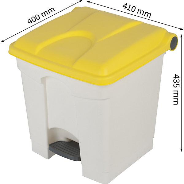 Immagine prodotto kaiserkraft Cestino di plastica a pedali (30 l)