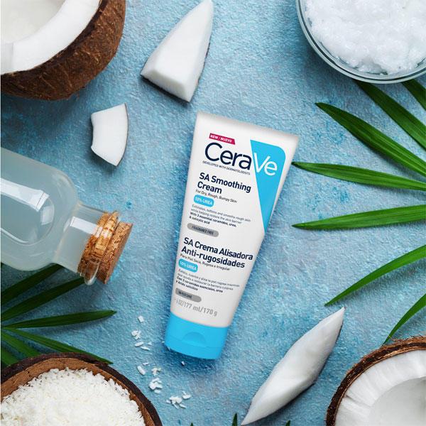 Productafbeelding CeraVe SA Urea gladmakende vochtinbrengende crème (Lichaamscrème, 177 ml)