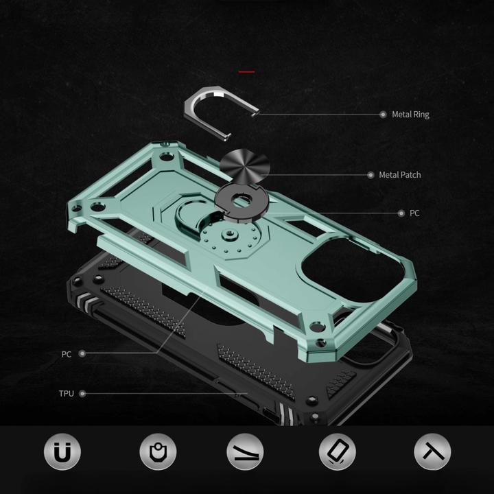 Immagine prodotto Cover-Discount iPhone 16 - Robusta cover posteriore con kickstand (Apple iPhone 16)