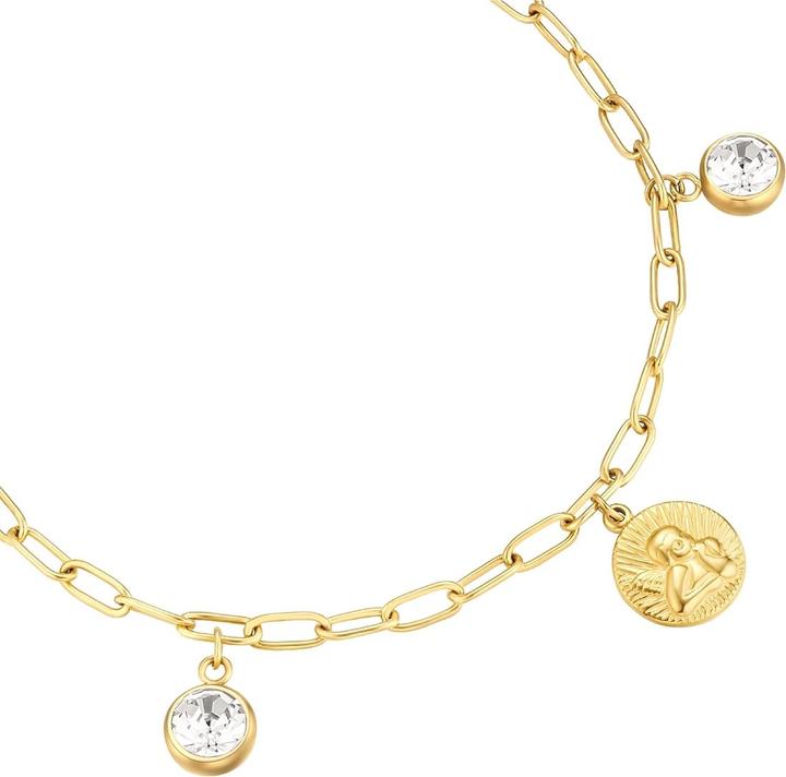 Immagine prodotto Eastside Damen Armband Engel - 37488 (22 cm, Acciaio inossidabile)