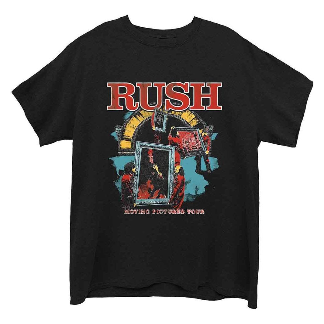 Rush, Herren, Shirts, Moving Pictures, Schwarz, (M)