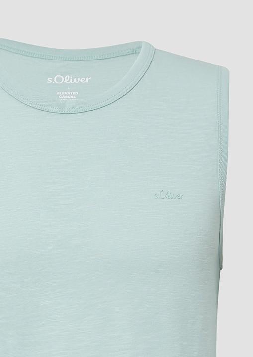 Image du produit S.Oliver T-Shirt Baumwoll-Tanktop mit Flammgarnstruktur (XXL)