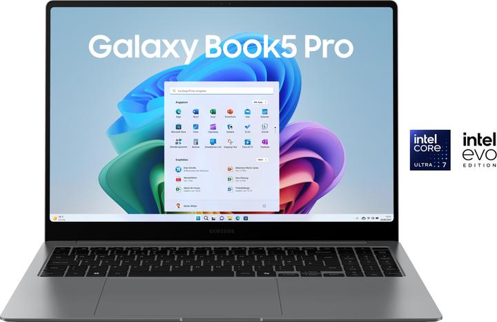 Samsung Galaxy Book5 Pro (16", 1000 GB, 32 GB, DE, Intel Core Ultra 7 258V)