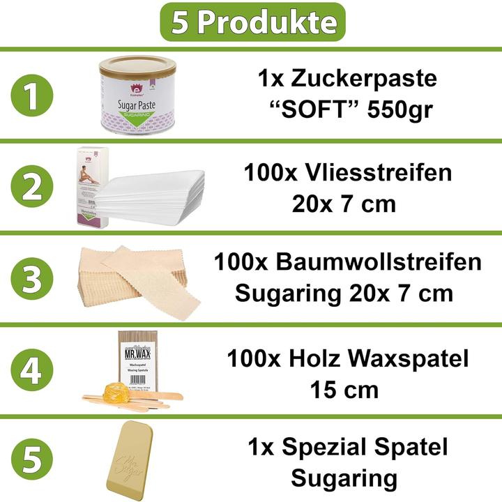 Produktbild Mr. Wax Sugaring Pasten Starter Set M (100 x, 550 g)