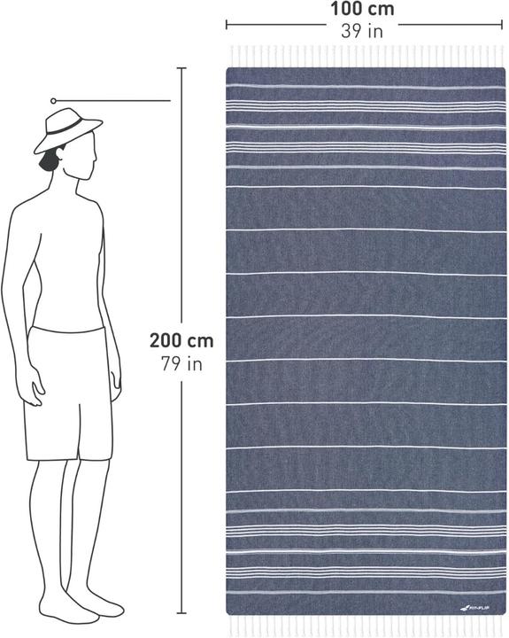 Image du produit Fit-Flip Drap de hammam (100 x 200 cm)