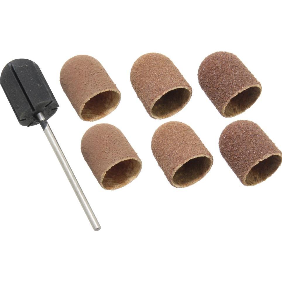 Donau, Schleifmittel, 6 Schleifkappen Ø 13mm Träger