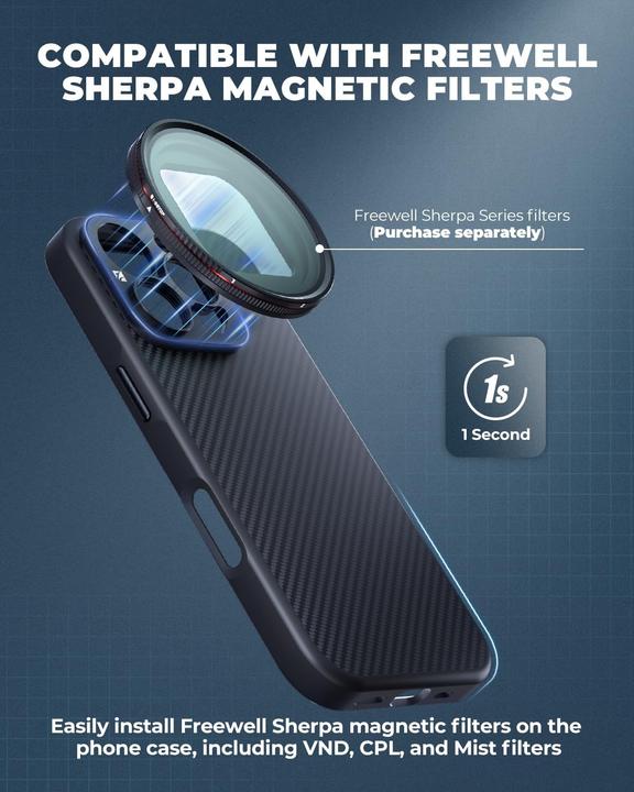 Produktbild Freewell iPhone 16 Pro Case with 17mm Mount (Apple iPhone 16 Pro)
