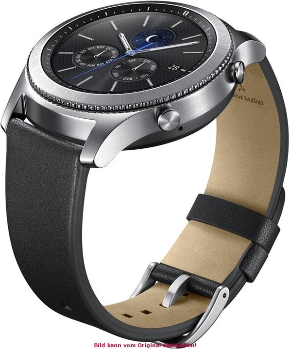 Produktbild Samsung Lederband Classic Gear S3 (22 mm, Echtleder, 22mm Anstossbreite, Gear S3 Frontier, Gear S3 Classic)