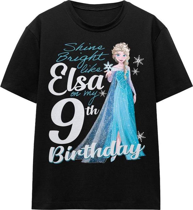 Produktbild Disney Frozen Bright Like Elsa TShirt 9 Geburtstag (S)