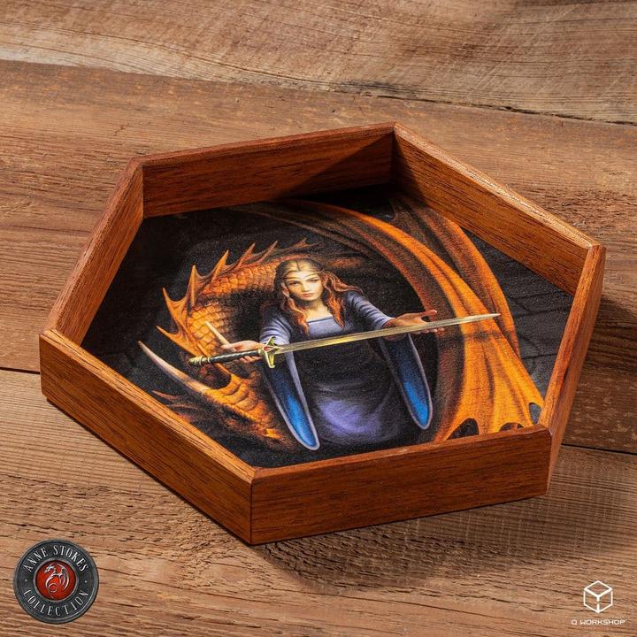 Image du produit Q Workshop Anne Stokes Plateau à dés Night Forest 20 cm