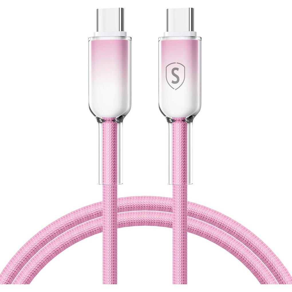 SIGN Dynamic Series USB-C to USB-C Cable 60W, 1m - Pink (1 m, 60 W), Cavo USB