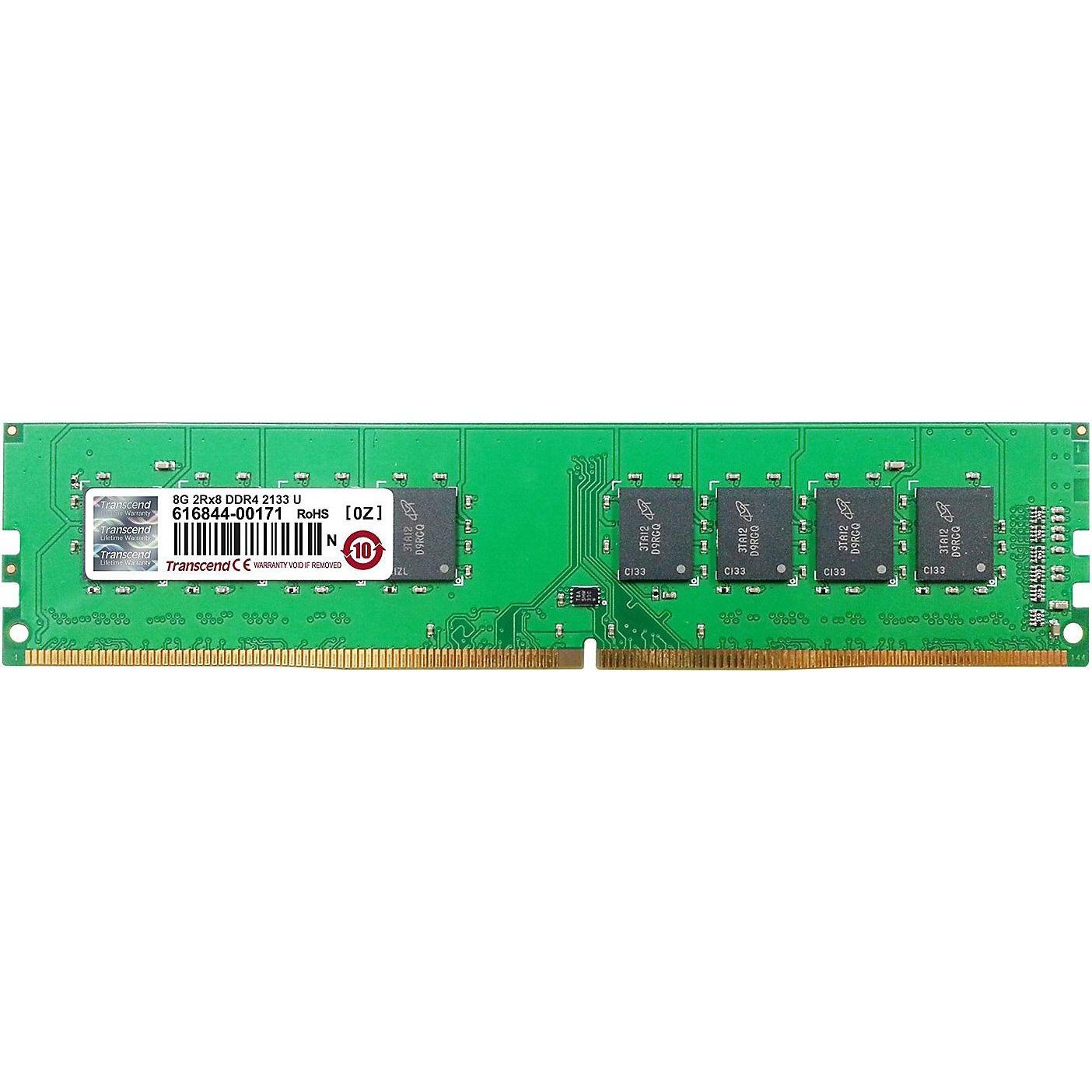 Transcend DIMM DDR4 2133Mhz 8GB Non-ECC 1.2V CL15 (1 x 8GB, 2133 MHz, DDR4-RAM, DIMM), RAM
