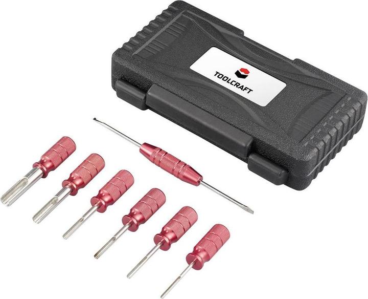 Productafbeelding Toolcraft TO-9659463 Ontgrendelingsgereedschapsset Deutsch-Terminal 4 Gauge, 8 G (7 Pcs.)