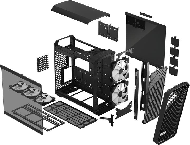 Image du produit Fractal Torrent RGB Noir TG Light (ATX, E-ATX, mATX, ITX, SSI EEB, SSI CEB)