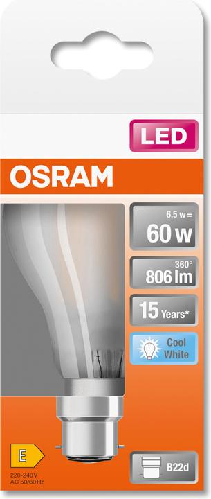 Produktbild Osram Led Retrofit Classic A (B22d, 806 lm, 1 x)