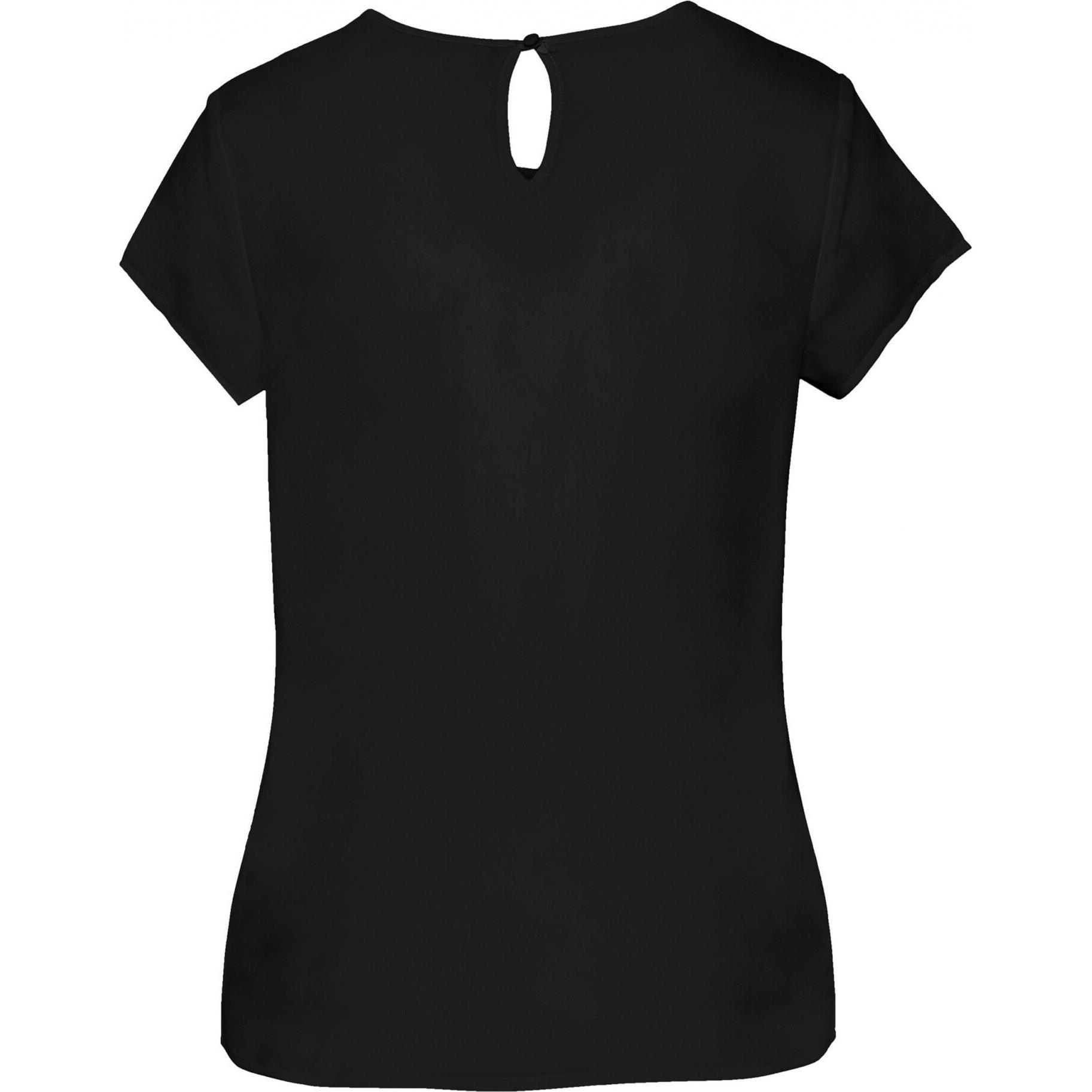 Thumbnail - Kariban, Damen, Bluse, Krepp-Bluse, Damen, Schwarz, (36)