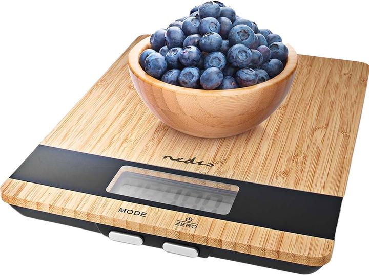 Actual product image Nedis Kitchen Scales Digital Wood/Plastic Wood Wood