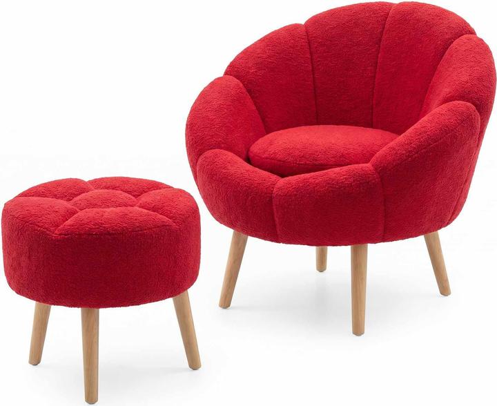Produktbild Atelier del Sofa Lida Wing Chair & Pouffe Set (2 Pieces)