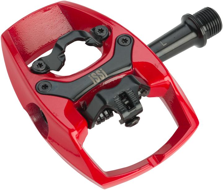 Image du produit iSSi Pédale hybride Flip II SPD pour VTT/Trekking/City (Bearing/Bushing). Rouge.