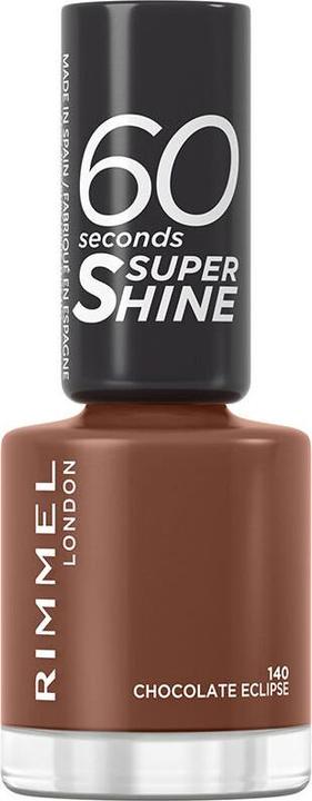 Rimmel London Rimmel - 60 Seconds Super Shine - Nail polish 8 ml 140 Chocolate Eclipse (140 Chocolate Eclipse, Colour paint)