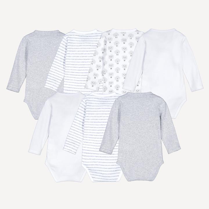 Actual product image La Redoute Collections 7er-Pack Langarm-Bodys für die Geburt (80)