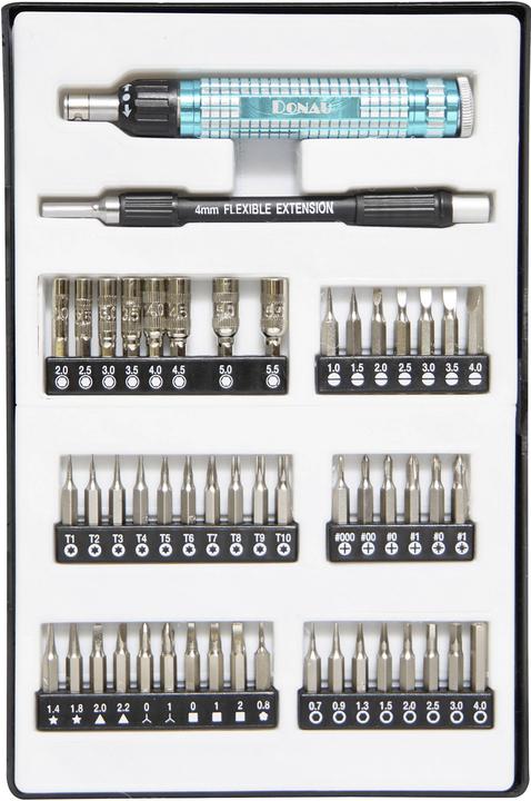 Actual product image Donau Workshop ratchet screwdr (Allen screw, Cross recess, Port, Square, T-section, Tri-wing)