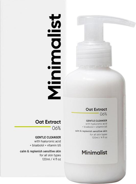 Image du produit Minimalist Oat Extract 6% Face Cleanser (Gel nettoyant, 120 ml)