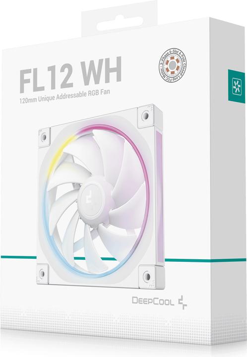 Produktbild Deepcool FL12 120x120x25 White (120 mm, 1 x)