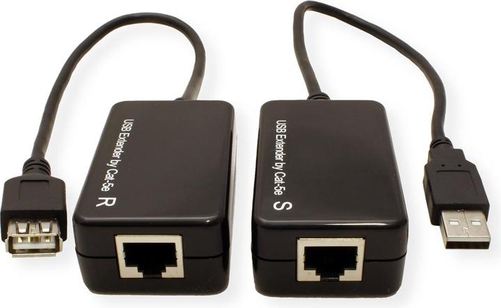 Actual product image Value USB 1.1 extension via RJ45, max. 45m (UTP, CAT5, 0.23 m)
