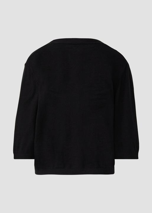 Produktbild s.Oliver Strickjacke Feinstrickcardigan aus Baumwolle mit 3/4-Ärmeln (32)
