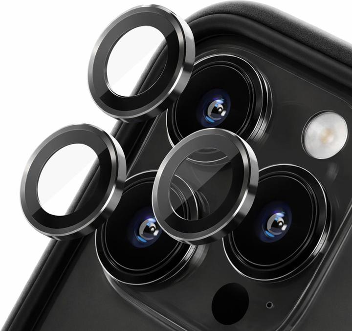 Image du produit RhinoShield PROTECTION CAMÉRA IPHONE 14 PRO/14 PRO MAX (NOIR) (1 pcs, Apple iPhone 14 Pro, Apple iPhone 14 Pro Max)