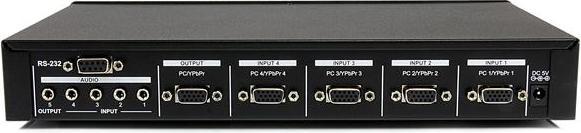 Actual product image StarTech 4 Port VGA Video Switch - Audio - RS232 Control - max. 1920x1200 - 1 x Mini-Jack (female) 4 x VG...