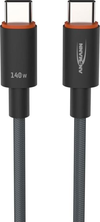 Image du produit Ansmann USB-C -> USB-C S/S 60cm câble de charge 140W anthracite (0.60 m, USB 3.0, USB 3.1)