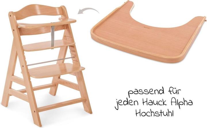 Actual product image Hauck Hochstühle Hochstuhl Alpha Plus White - im Sparset inkl. (Stair high chair)