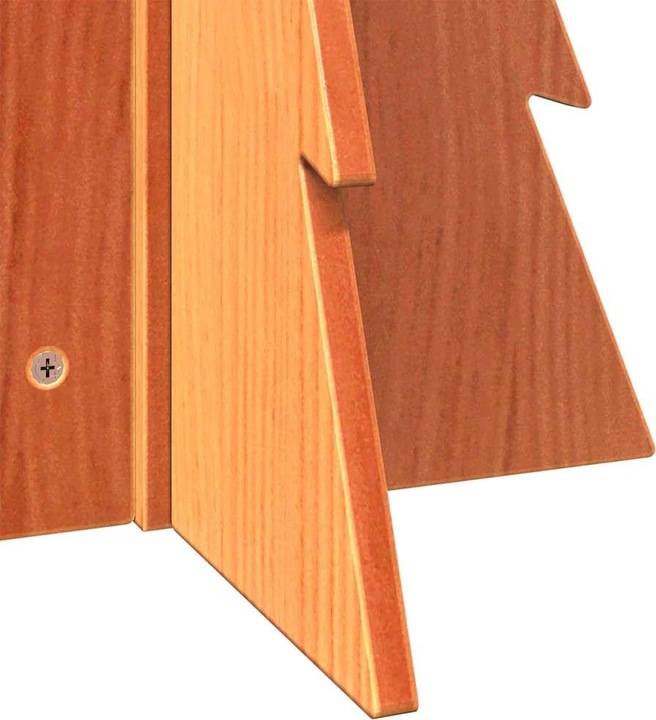 Productafbeelding VidaXL Kerstboom hout kerstboomdecoratie houten boom 69,5cm massief hout grenen